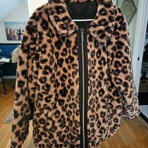Molly & Isadora Reversible Leopard Jacket